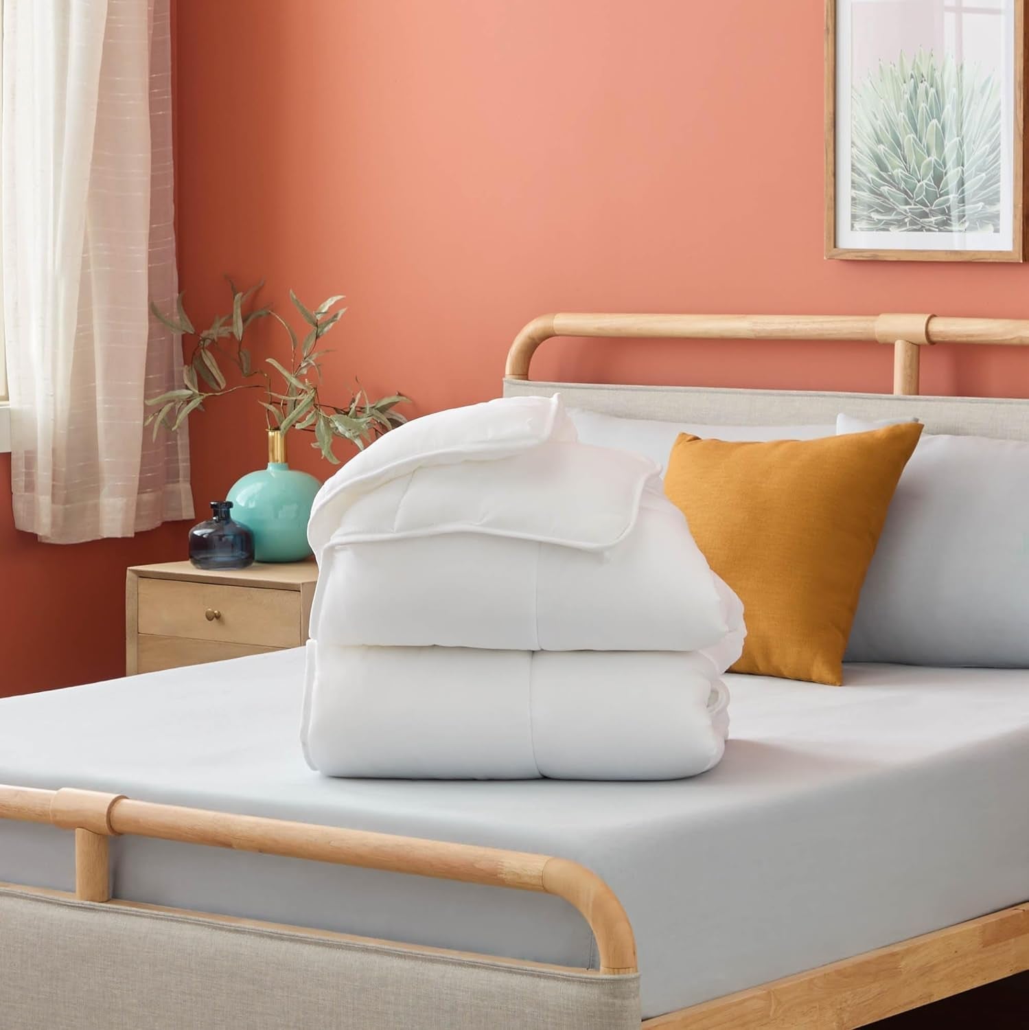 Linenspa plapumă all-season - plapumă single din microfibră 10.5 Tog - Oeko-Tex, plapumă alternativă cu puf, alb Plapumi si pilote Naty Shop