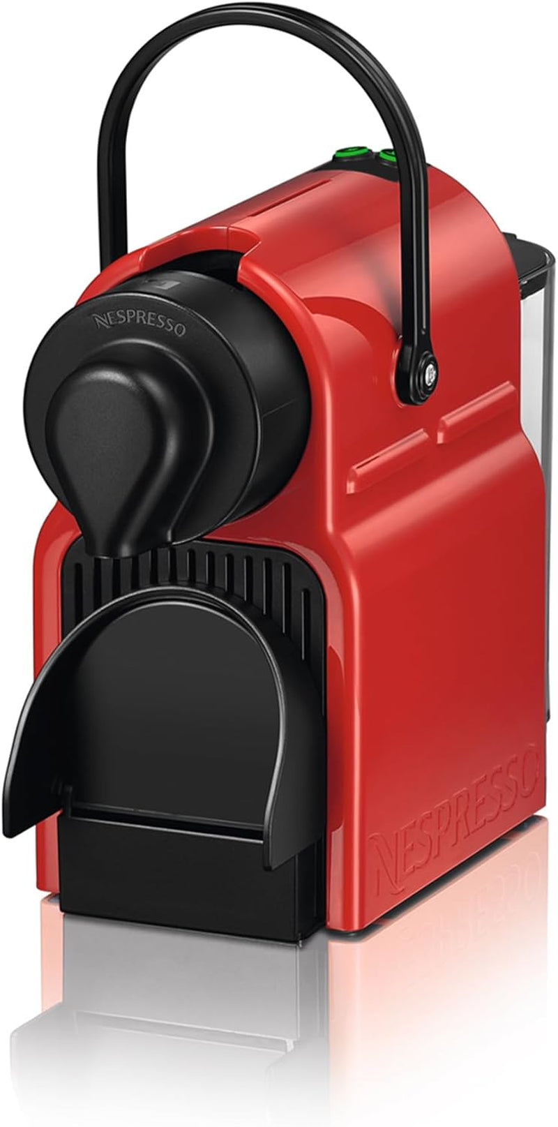 Espressor Krups Nespresso Inissia – espressor compact pentru capsule de cafea, presiune de 19 bari, încălzire rapidă în 25 de secunde, funcție de economisire a energiei, rezervor de apă de 0,7 l, roșu, model YY5506FD