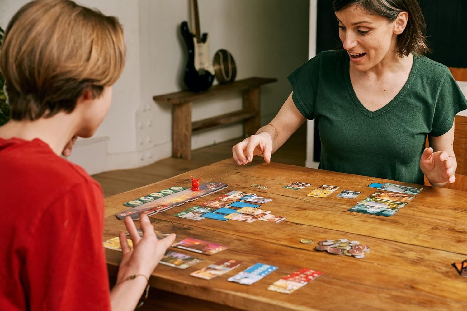 Asmodee 7 Wonders Duel, joc de bază, joc pentru cunoscători, joc de strategie, 2 jucători, vârste 10+, 30 de minute, germană