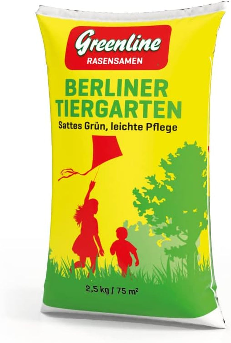 Greenline Rasensamen Berliner Tiergarten 2,5 Kg, Grün