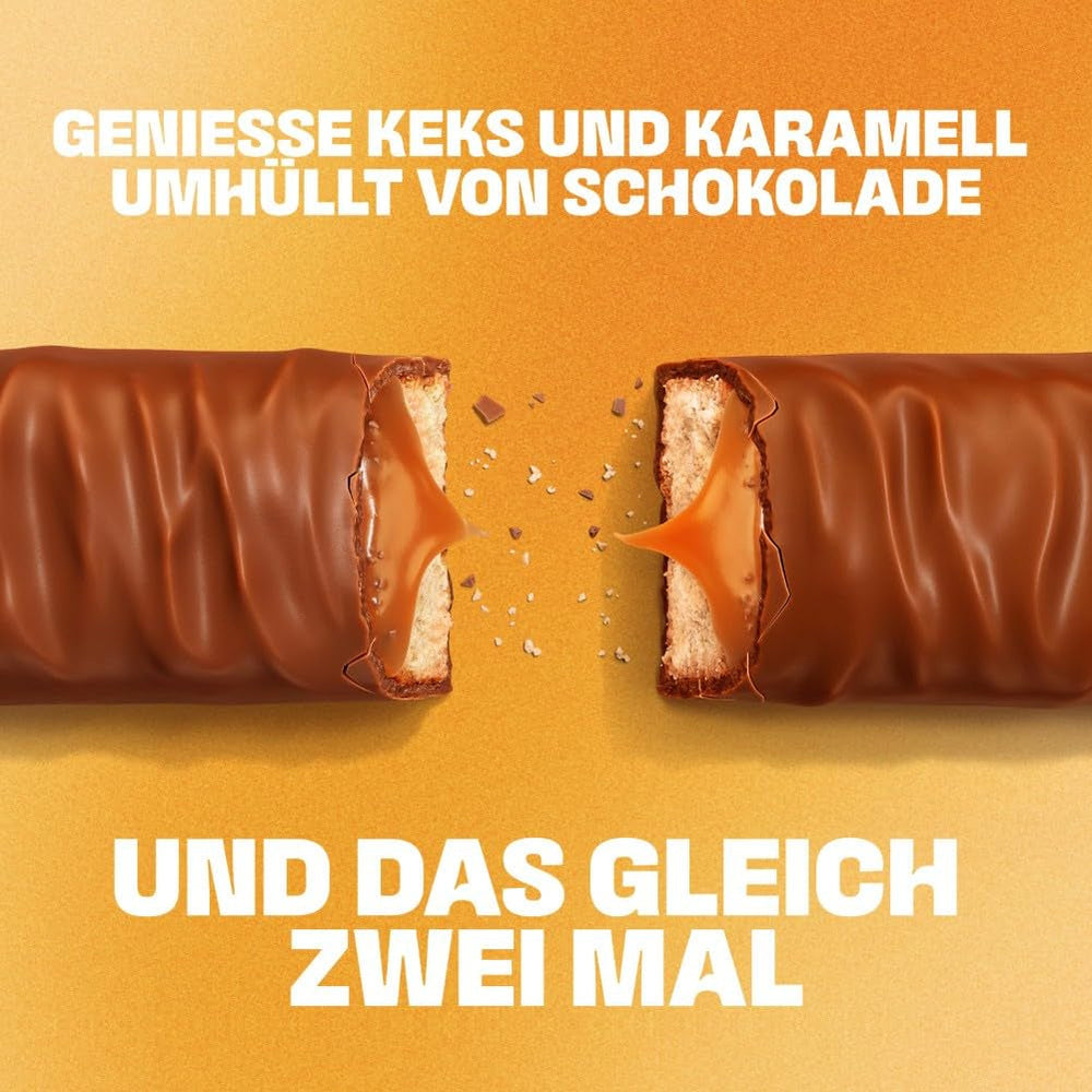Batoane de ciocolată Twix cu caramel sărat | Pachet vrac de ciocolată | 30 de batoane duble (30 x 46g)