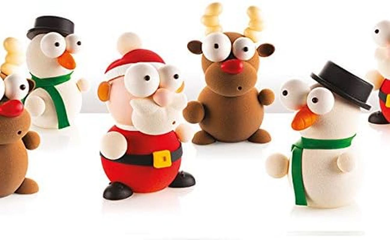SILIKOMART Kit Rudolf Formen pentru Ciocolata, Craciun, 5 bucati Bucatarie Naty Shop