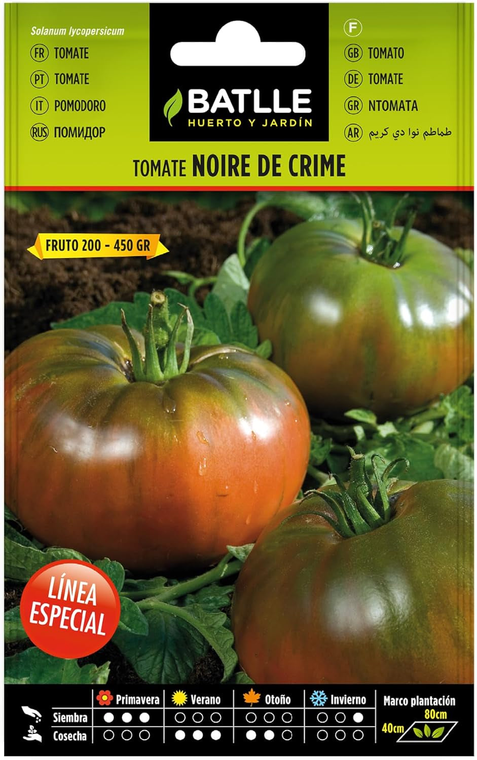 Línea Especial Tomatensamen Tomate Noire De Crime