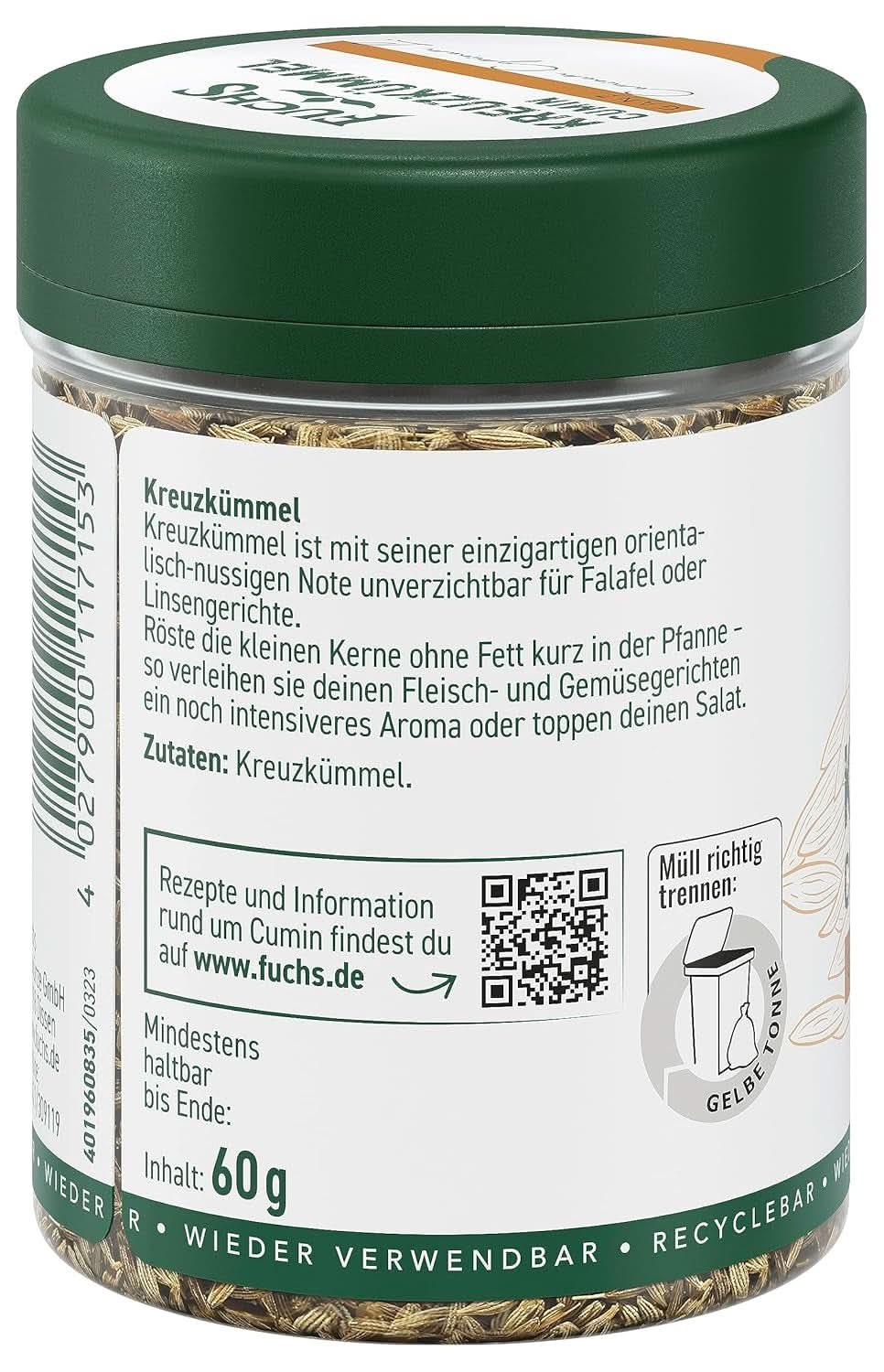 Fuchs - Chimen întreg, 60 grame Condimente Naty Shop