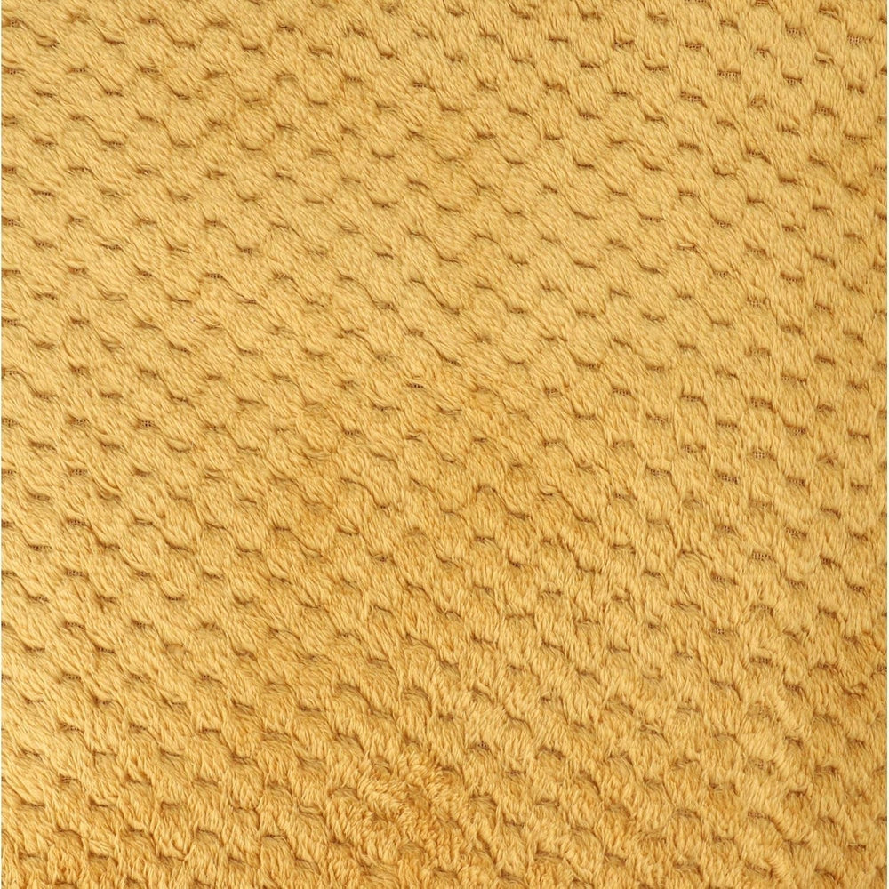 HOMLA Noah Pătură decorativă moale - pătură confortabilă din fibre de poliester pentru casă pătură pufoasă pentru canapea pat - 150 X 200 cm model de boabe de orez culoare muștar Paturi si Cuverturi Besuche den HOMLA-Store