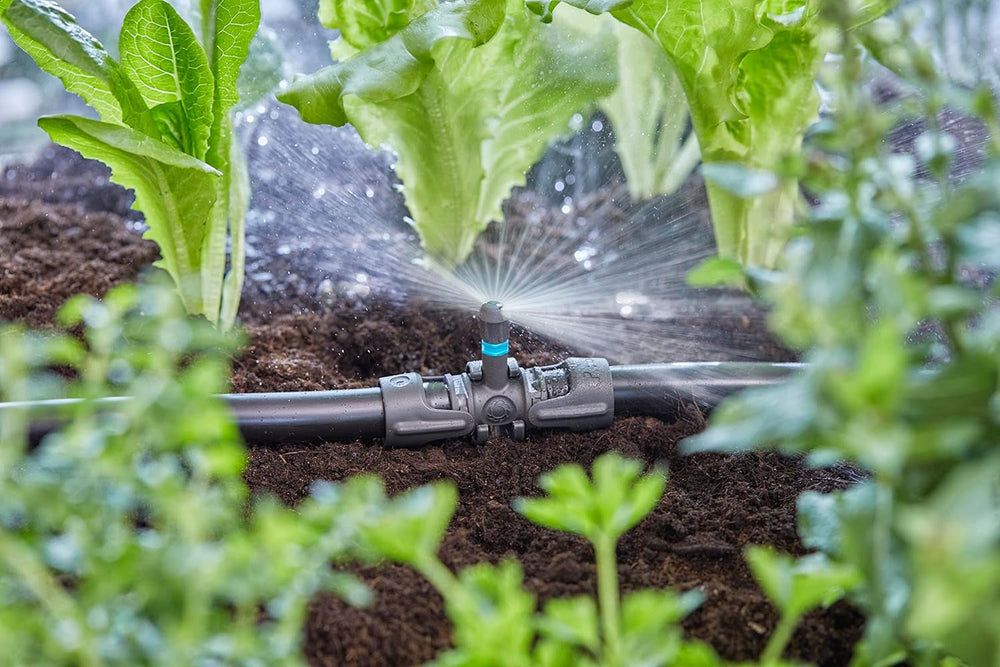 Piesă în T Gardena Micro-Drip-System pentru duze de pulverizare: Conectare între țevi de 13 mm și o duză de pulverizare, udare automată a plantelor, tehnologie de conectare rapidă și ușoară, reutilizabilă (13206-20)