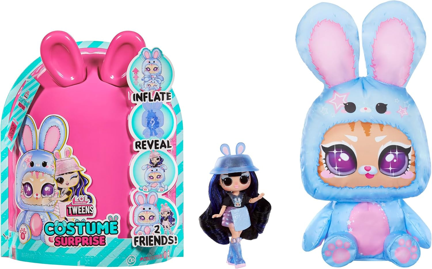 L.O.L. Surprise! Tweens Costume Surprise Hoops Cutie Modepuppe mit Aufblasbarem Lila Pandakostüm und Zahlreichen Überraschungen, u. a. Tolle Mode und Accessoires - Ideal für Kinder ab 4 Jahren