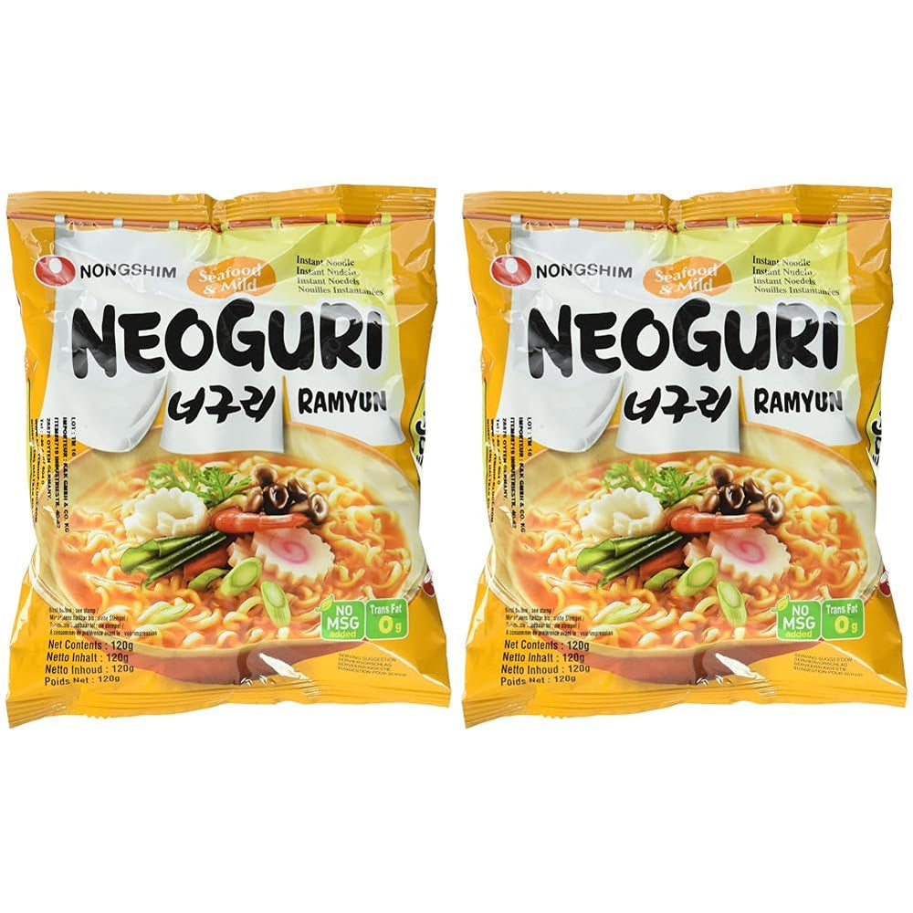 Tăiței instant Nong Shim Kimchi Ramyun Bol mare – Supă ramen coreeană – Preparare rapidă – 1 pachet de 112g