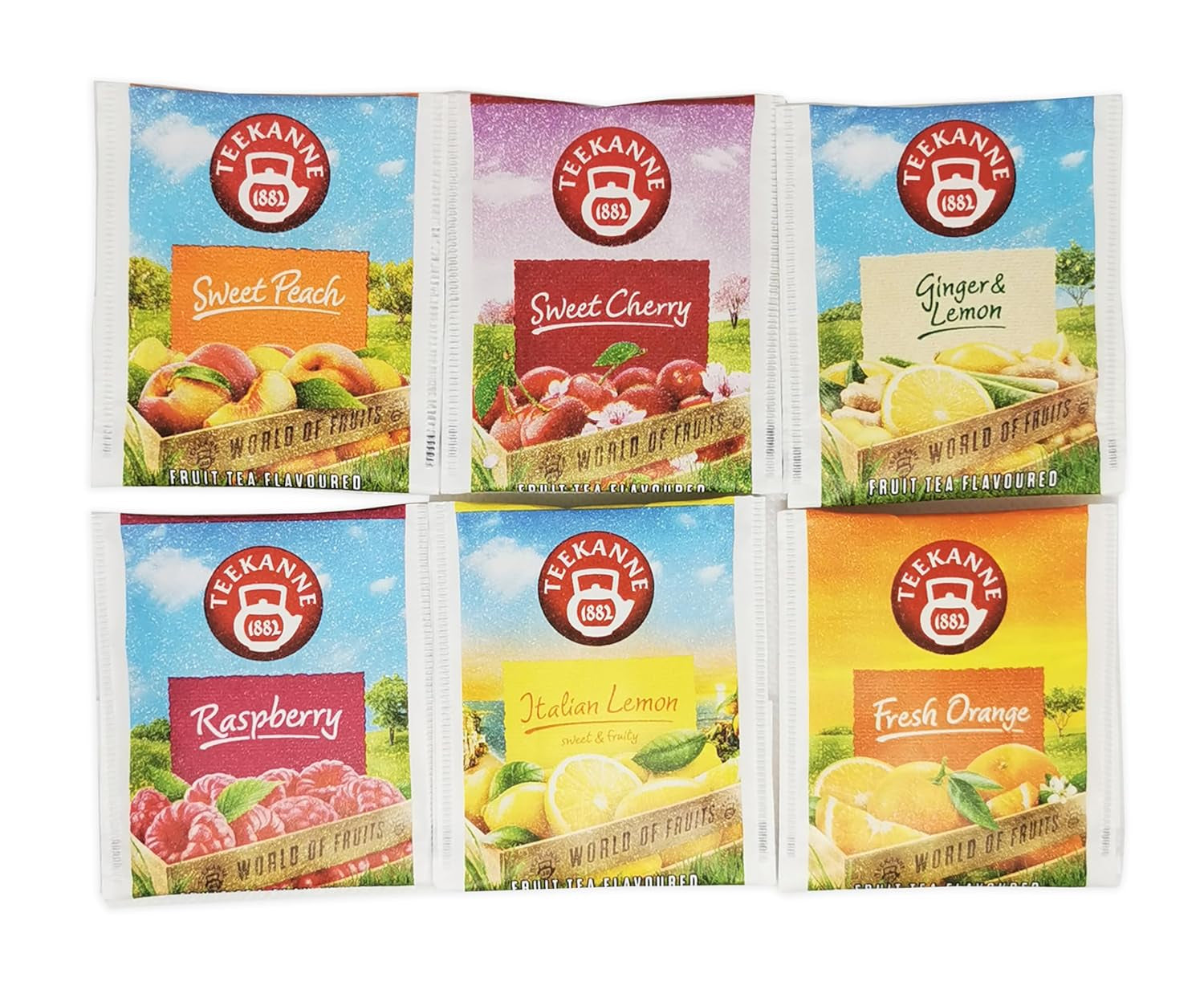Teekanne World of Fruits (EDIȚIE NOUĂ) - Cutie cu selecție de ceaiuri de fructe - 6 arome * 5 pliculețe