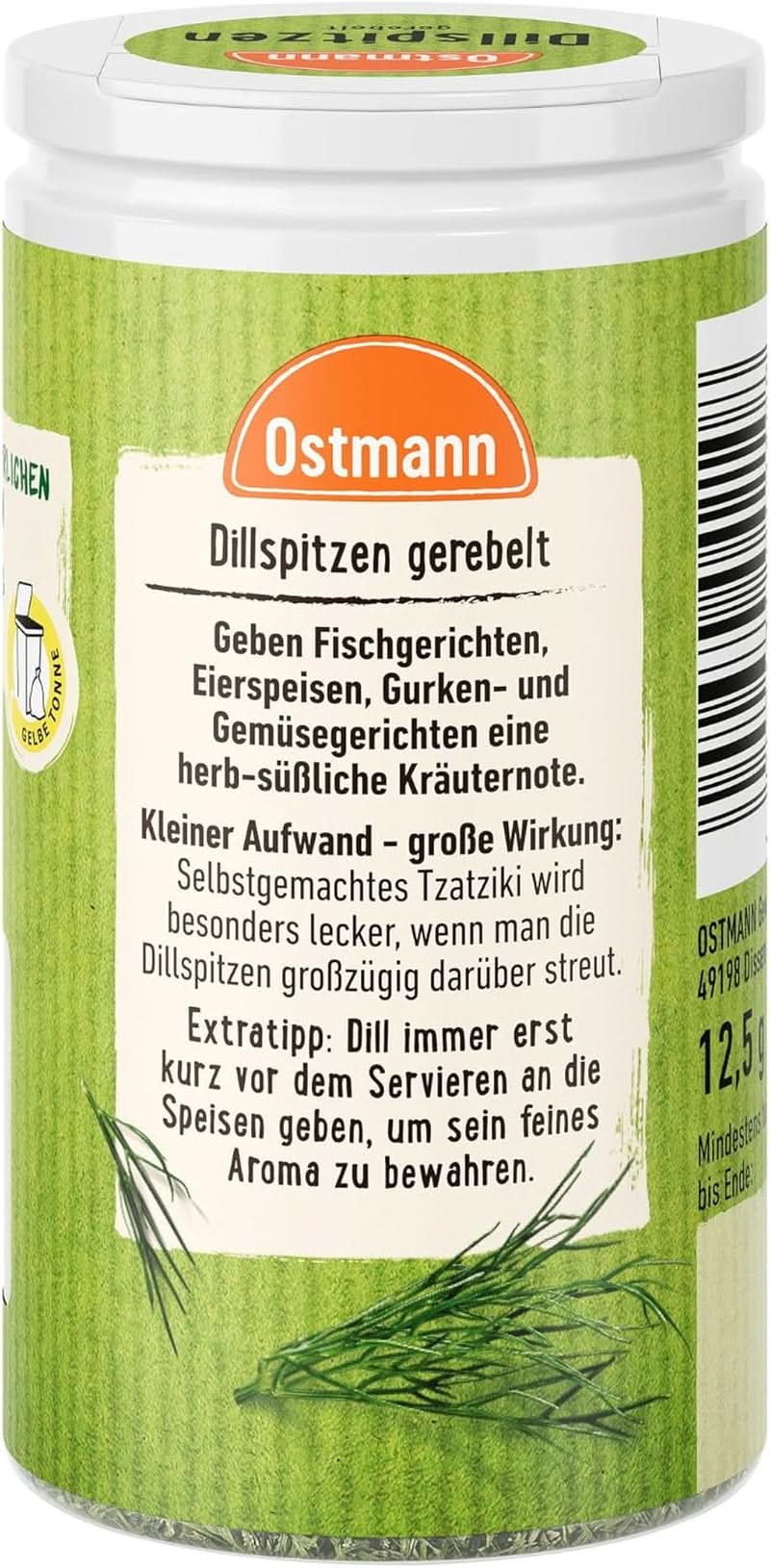 Ostmann - mărar, tocat, 12.5 grame Condimente Naty Shop