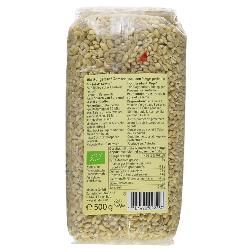 Orz perlat organic, orz perlat, 500g