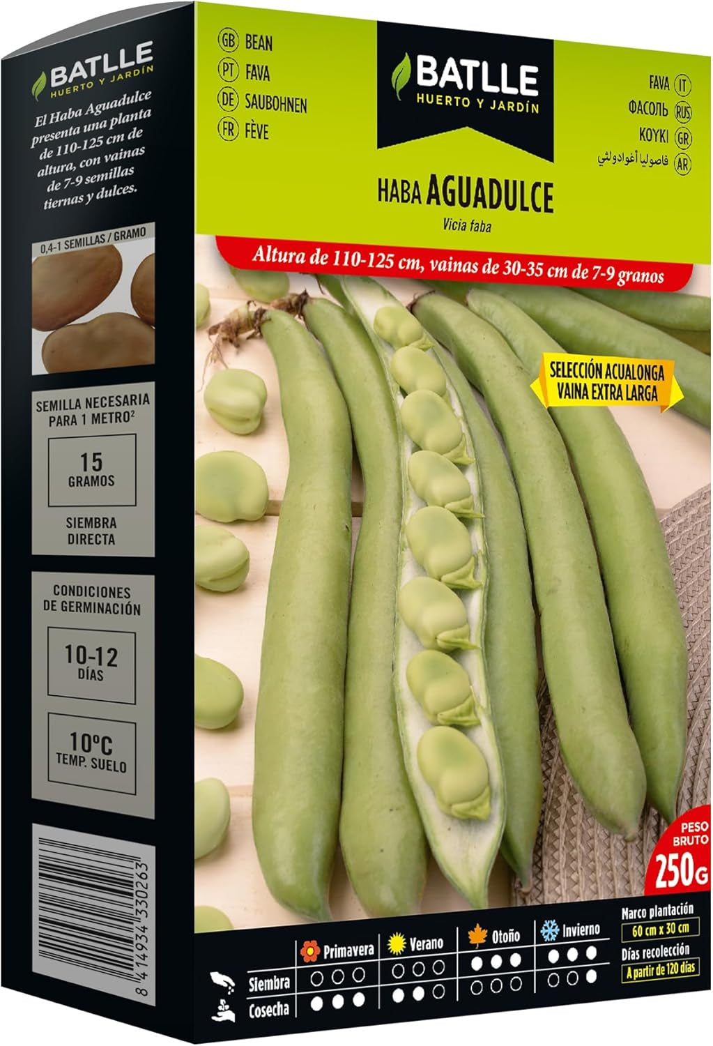 Samen Batlle – Haba Frühe Bohne Carmen, Lang 1 Kg