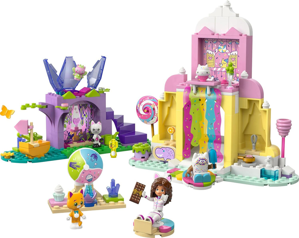 LEGO Gabbys Puppenhaus - Zuckerguss-Gebirge und Kätzchen-Garten - Spielset mit Minifigur, Panda Pfötchen & Kitty Fee - Puppe inkl. Zubehör - Geschenk für Mädchen ab 4 Jahren & Filmfans - 11205