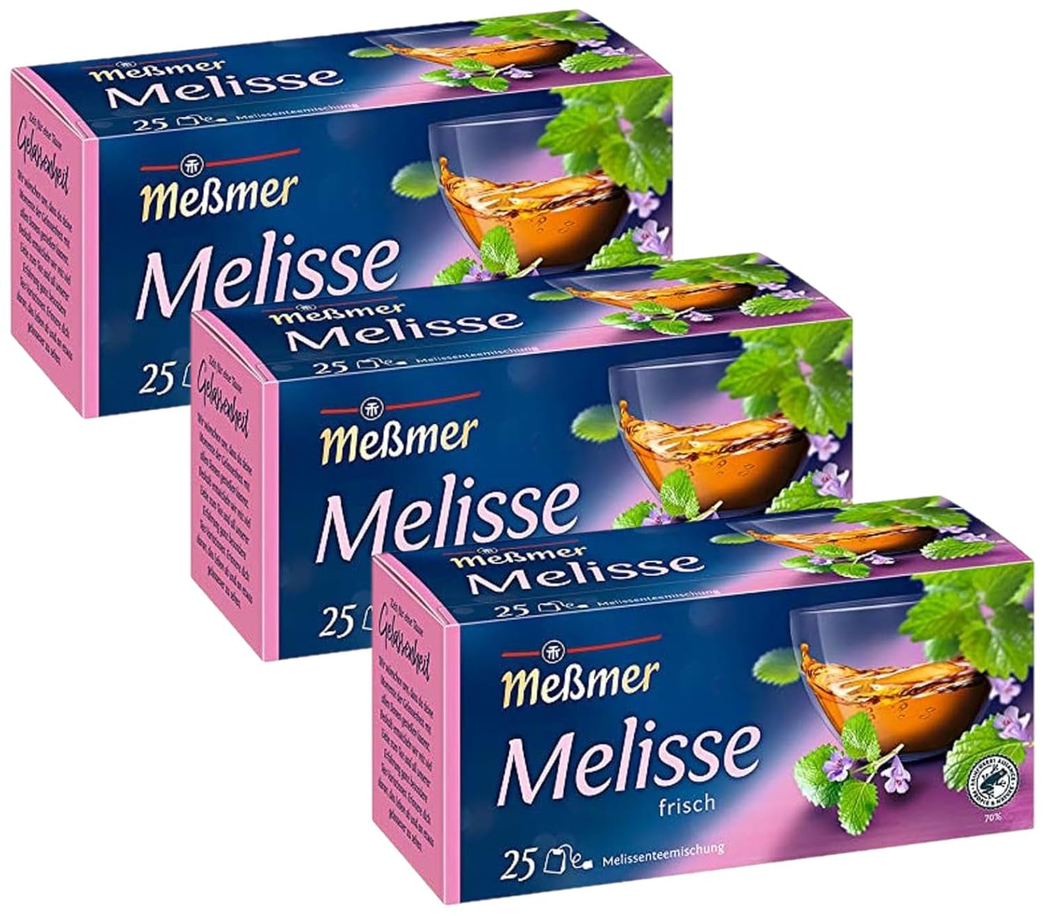 Meßmer Amestec de urzică | 25 | Pliculețe de ceai | Vegan | Fără gluten | Fără lactoză