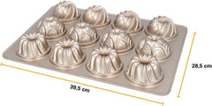 Birkmann, Contoura, Gugelhupfblech Violet, Backform Aus Aluguss, Mit Antihaftbeschichtung Und Rezept, 887077 Matrite si tavi pentru copt Naty Shop