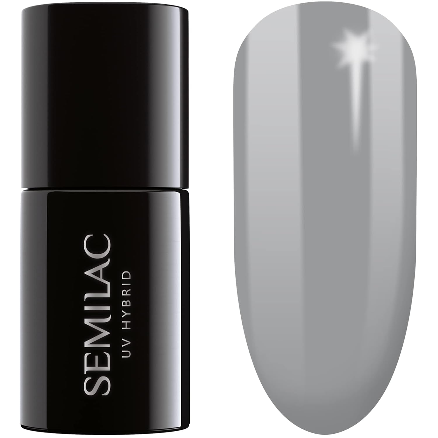 Semilac UV Nagellack Hybrid 404 Black Beans Muffin 7ml Kollektion Tastes of Fall