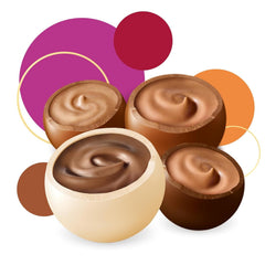 merci lovelies Cremos – 1 x 185 g – Cutie de praline cu 4 specialități de ciocolată umplute – Bile de ciocolată pentru a fi împărțite și oferite cadou