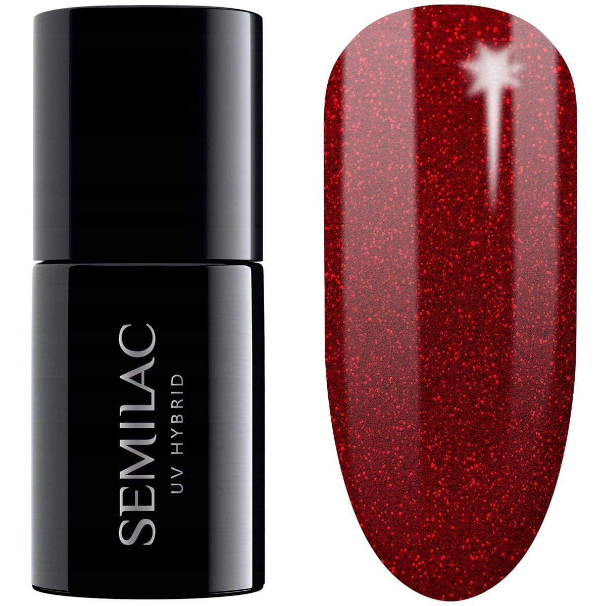 Semilac UV Nagellack Hybrid 404 Black Beans Muffin 7ml Kollektion Tastes of Fall