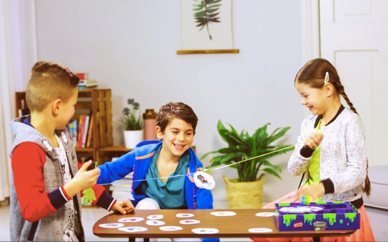 Jocul pentru copii Ravensburger Monster Strong Slime Slap, joc de petrecere și familie, pentru copii și adulți, pentru 2-4 jucători, de la 5 ani