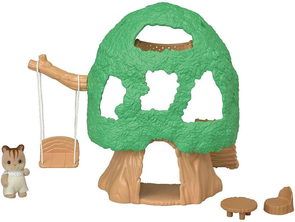 Sylvanian Families 5318 Căsuța în copac pentru bebeluși - Set de joacă pentru casă de păpuși
