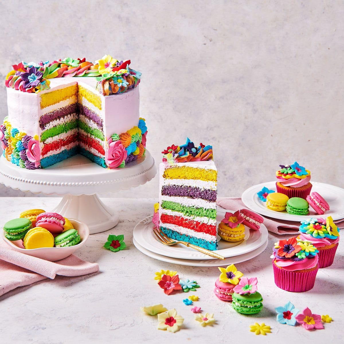Colorant alimentar Funcakes Gel Denim Blue: Colorant alimentar foarte concentrat pentru aluat, cremă, fondant, marțipan, produse de patiserie, dozare ușoară, picături individuale pentru a crea culori vibrante, Halal, 30 g