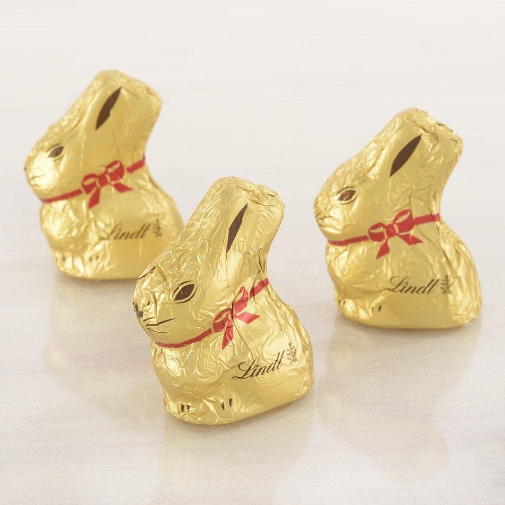 Mini Iepurași Aurii de Ciocolată | Pungă de 700g și Ediție Decorativă de Ciocolată | Pungă de 180g | Ouă premium de ciocolată cu lapte, ambalate vesel și colorat, pentru Paște | Ciocolată de Paște