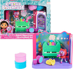 Camera Deluxe a casei de păpuși Gabby, Cameră cu muzică groovy și Cameră Deluxe, Vise dulci, Dormitor cu pisică pufoasă