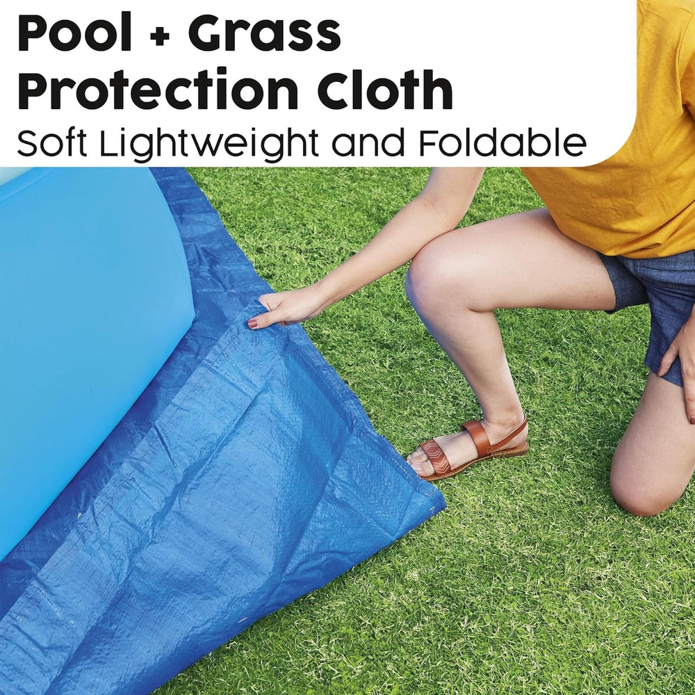 Folie de sol Bestway PE 335 x 335 cm, albastră, pătrată