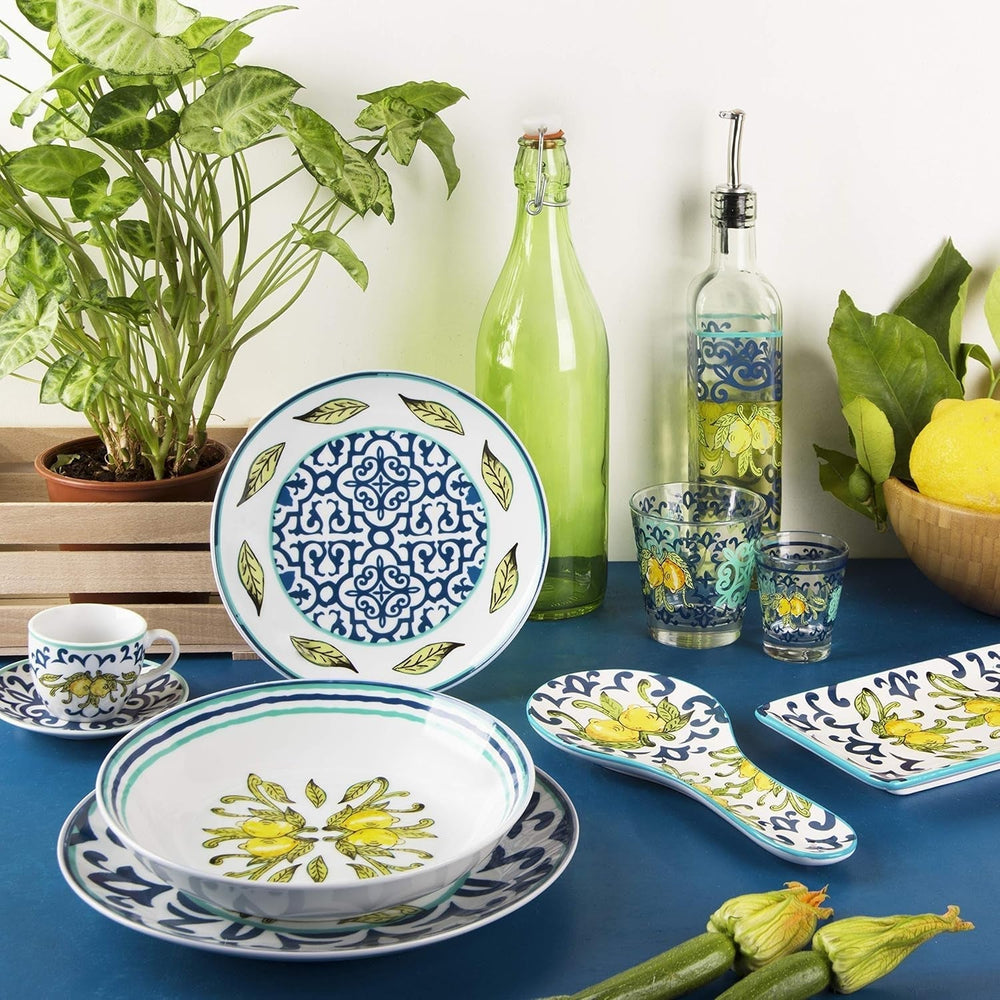 Excelsa Amalfi Tellerservice 18 Stück, Porzellan Naty Shop