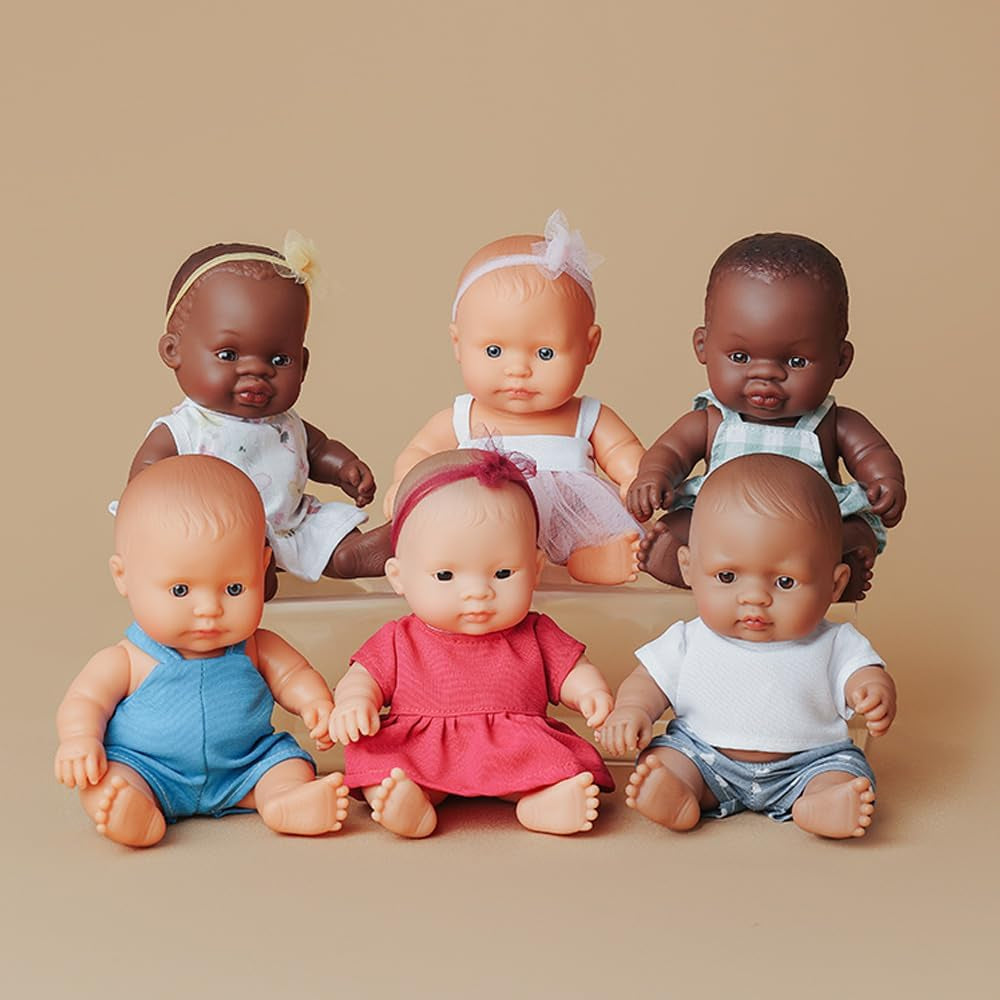 Miniland Puppe, 21cm, asiatisches Mädchen. In Spanien hergestellt. Anatomisch korrekt. My Friend & Me Collection, Asian Girl