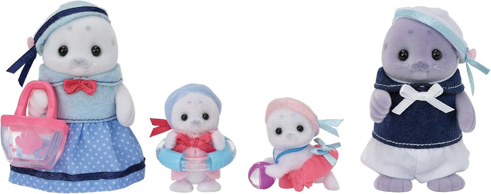 Sylvanian Families - 5759 Familia Focilor, Figurină Animală, Jucărie Detaliată pentru Copii cu Vârsta de 3 Ani și Peste