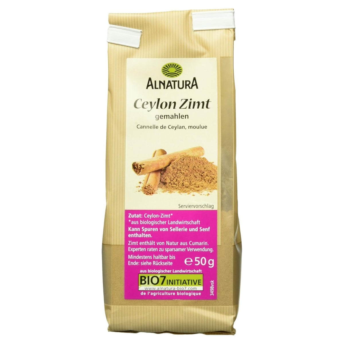 Bio Ceylond Zimt gemahlen, 50g