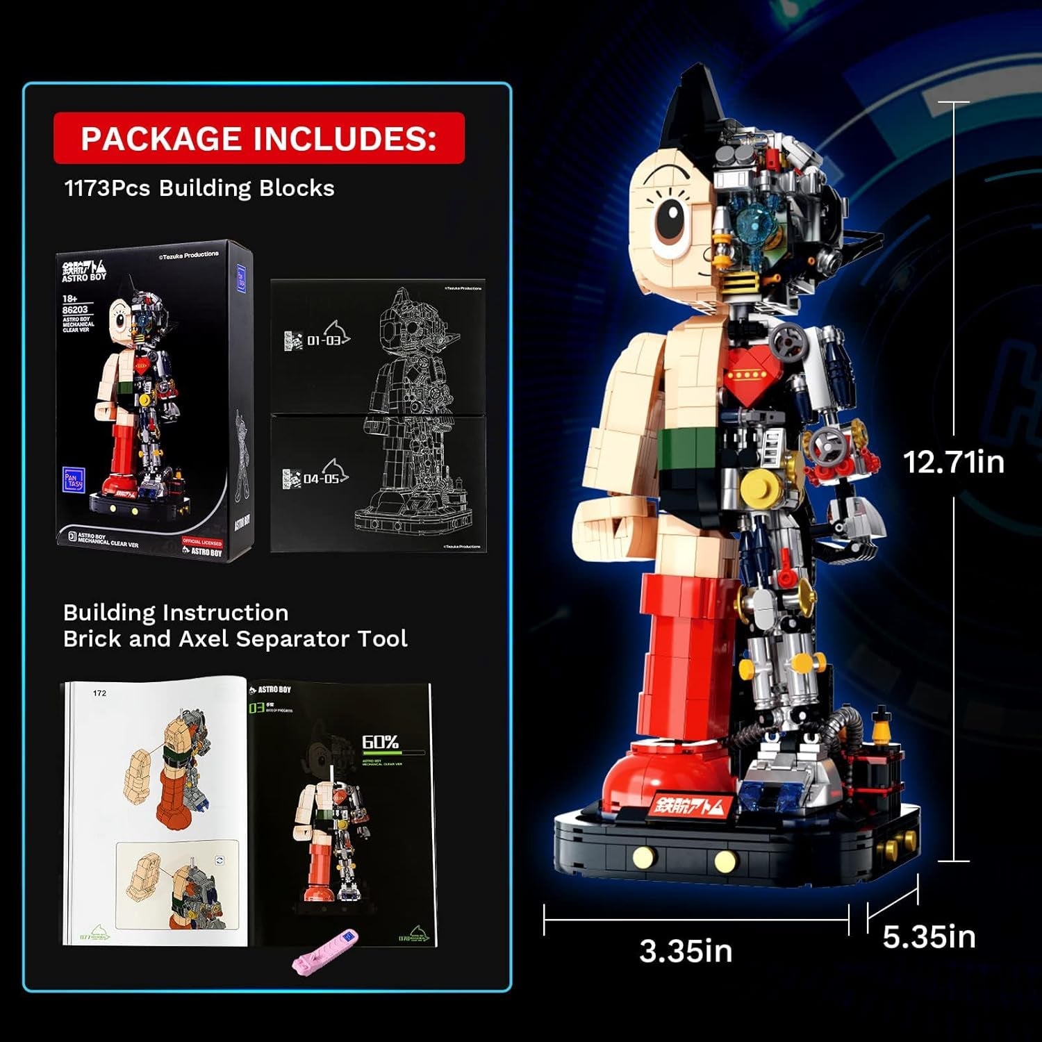 PANTASY Astro Boy Roboter-Set, 32 cm, Astro Boy
