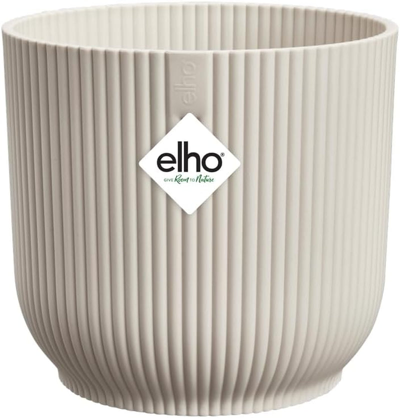 Elho Vibes Fold Rund 14 Pflanzentopf - Blumentopf Für Innen - 100% Recyceltes Plastik - Ø 14.1 X H 12.9 Cm - Grün/Sorbet Green