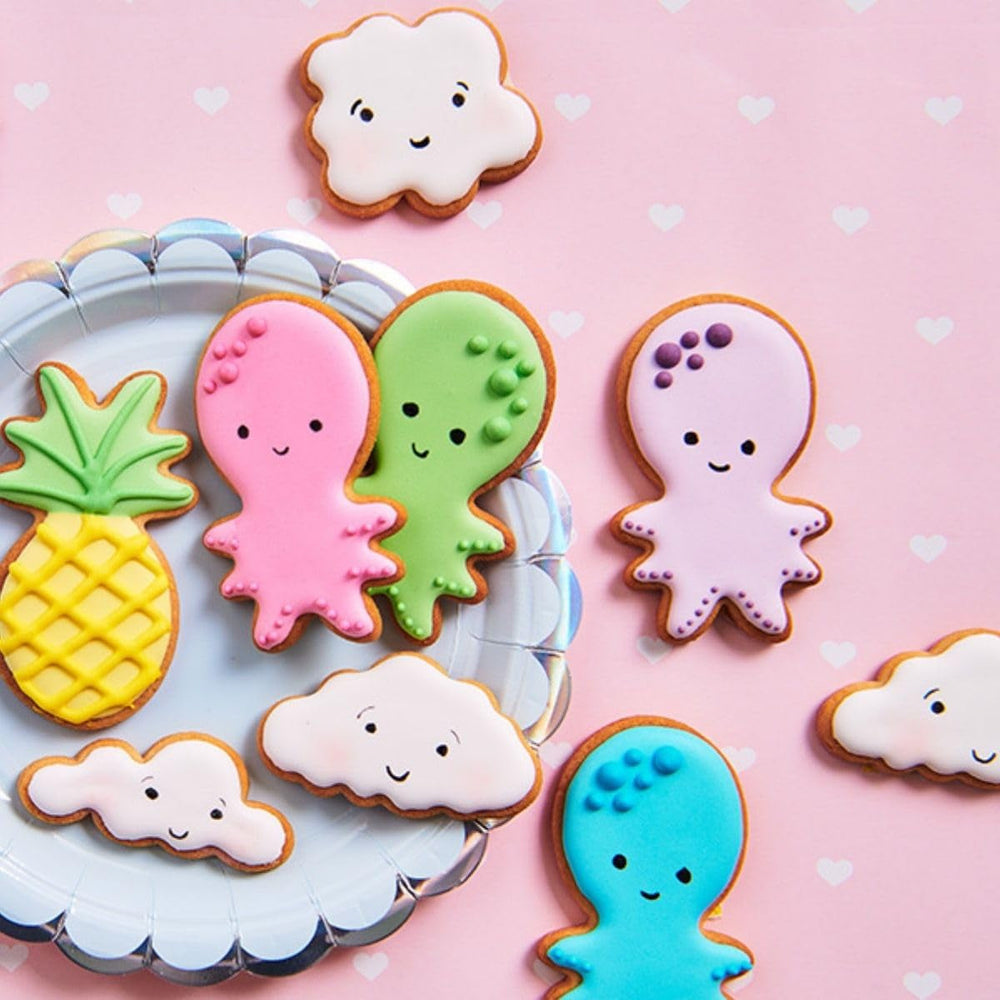Pixuri colorante alimentare Funcakes, maro, cu vârf flexibil pentru linii groase și subțiri, pix comestibil pentru fursecuri, prăjituri, fondant și multe altele, ideal pentru personalizare, certificat Halal