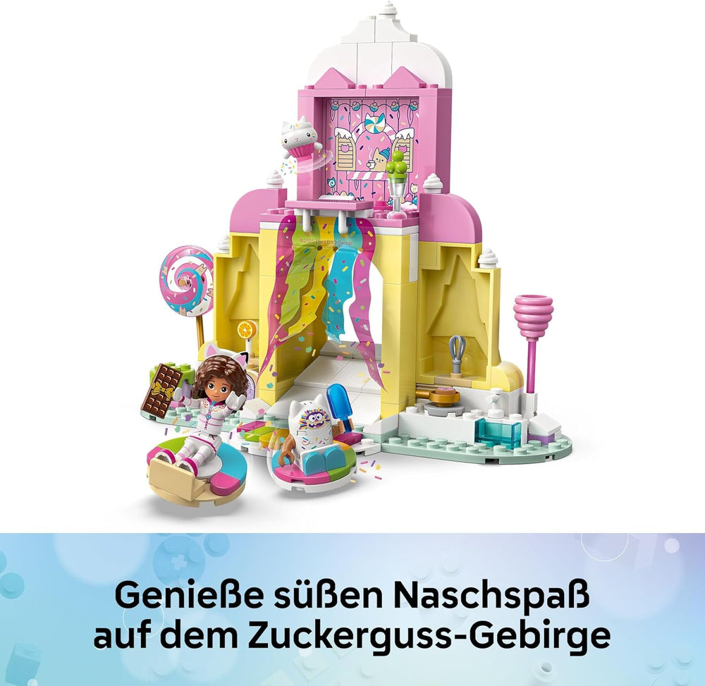 LEGO Gabbys Puppenhaus - Zuckerguss-Gebirge und Kätzchen-Garten - Spielset mit Minifigur, Panda Pfötchen & Kitty Fee - Puppe inkl. Zubehör - Geschenk für Mädchen ab 4 Jahren & Filmfans - 11205