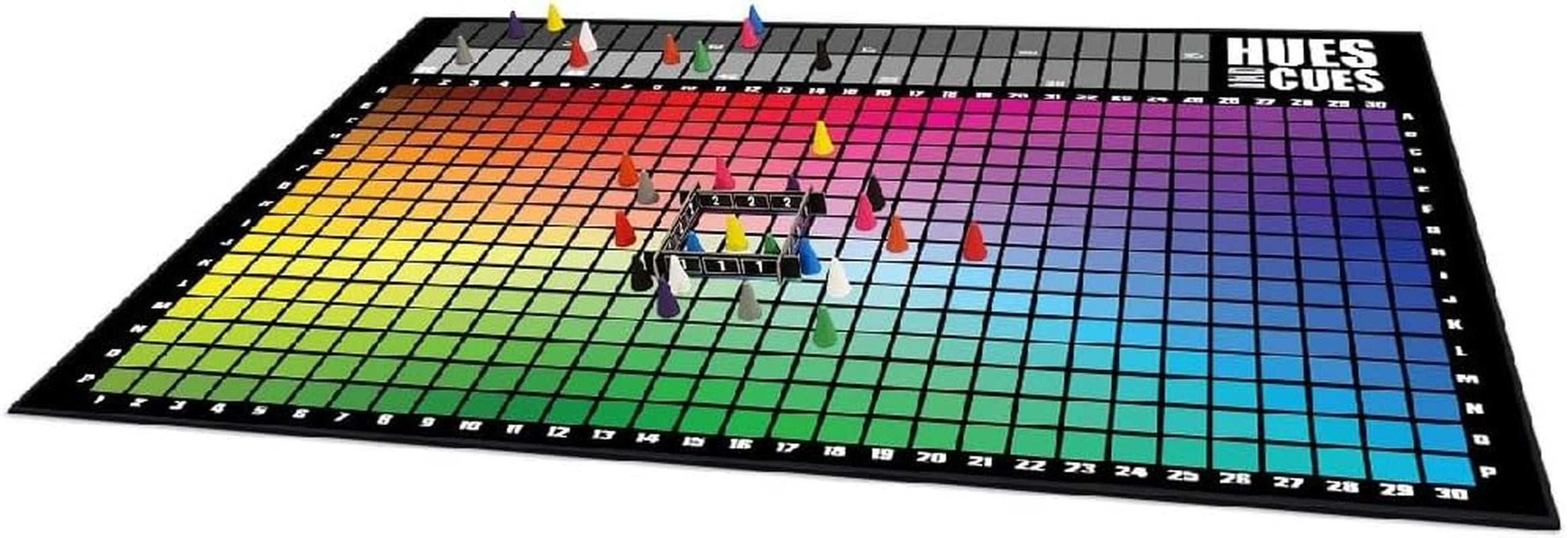 The OP | Joc de societate multilingv Hues and Cues în germană pentru întreaga familie | Joc de petrecere pentru 3-10 jucători | Joc animat de ghicit culorile | Conectează indicii din 480 de pătrate colorate
