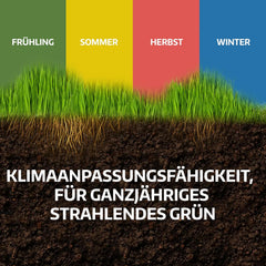 LERAVA Rasensamen Bermudagras (200 G) - Für 20 M² - Extrem Trittfest Und Trockenheitsresistent - Schnellwachsender Rasen Für Mediterrane Und Küstennahe Flächen - Spart Bis Zu 20% Wassera