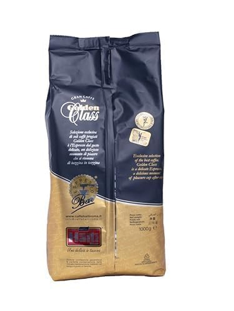 Boabe de cafea Caffè Haiti Roma Gran Caffè Golden Class în pachete de 1 kg. Prăjire artizanală italiană și amestec de calitate.