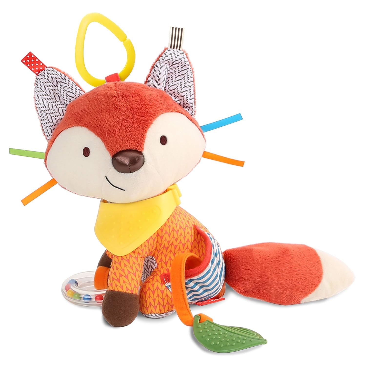 Skip Hop Bandana Buddies jucărie de activitate, jucărie moale pentru bebeluși și copii, multicoloră, elefant Jucarii Bebe Naty Shop Vulpe