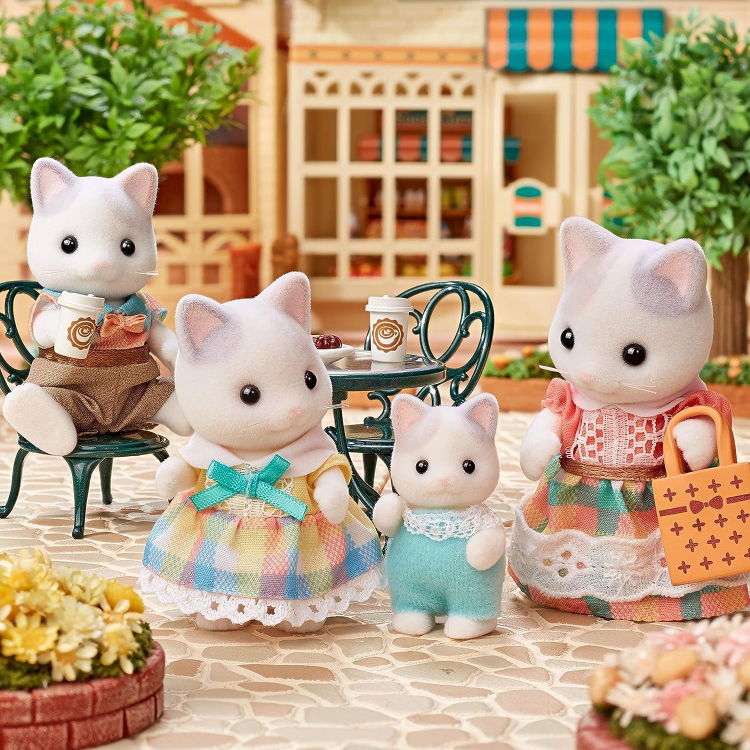Sylvanian Families - 5738 Milchkatzen Familie - Figuren für Puppenhaus