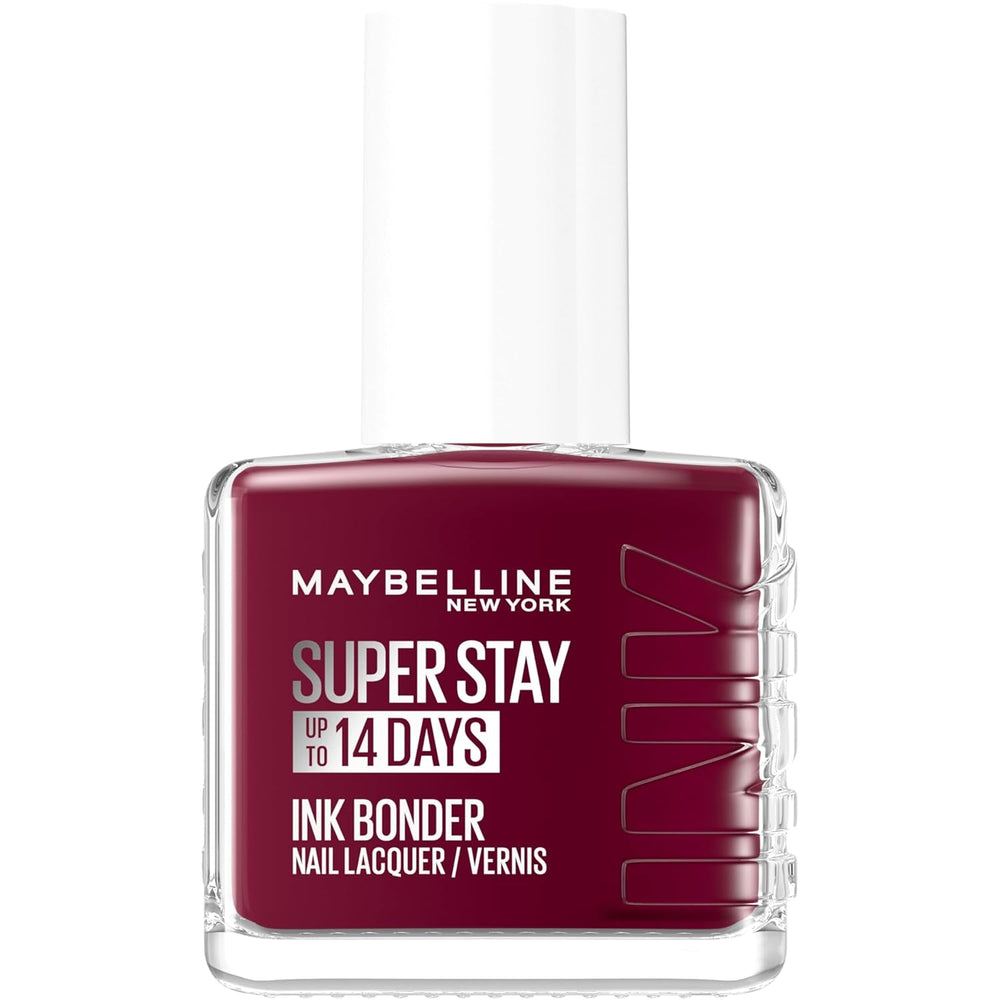 Oja Maybelline New York, culori intense și pigmentate, de lungă durată, întărește unghiile deteriorate, Superstay Ink Bonder, nuanța Really Rosy 202, 12 ml