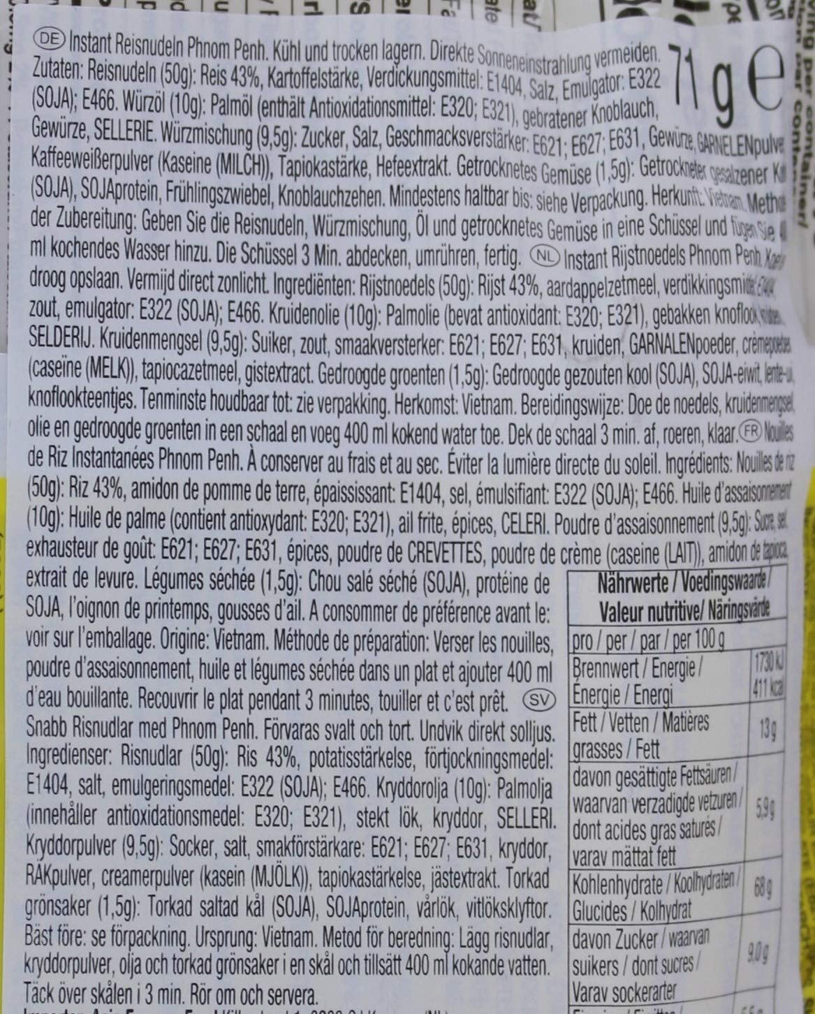 ACECOOK - OR Tăiței instant de orez Nam Vang - Pachet multiplu (24 x 71 g)