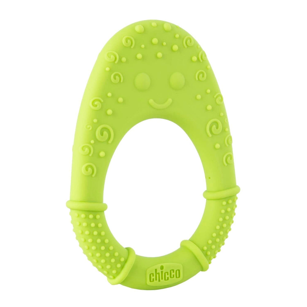CHICCO - Inel de dentiție moale 2 luni + Verde