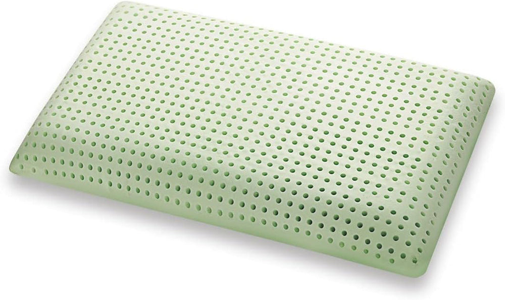 Marcapiuma pernă din spumă de memorie, verde, naturală, cu ierburi, 2 bucăți Perne standard Naty Shop Salutări 1X Saponetta Săpun