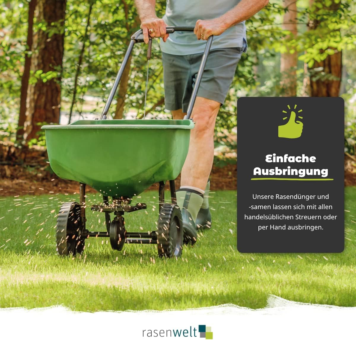 Rasensamen Schatten Und Sonne PS-1414 3Kg I Rasen Saatgut, Hitze- Und Schattenverträglich I Schnellkeimend I Zur Nachsaat Und Neuanlage