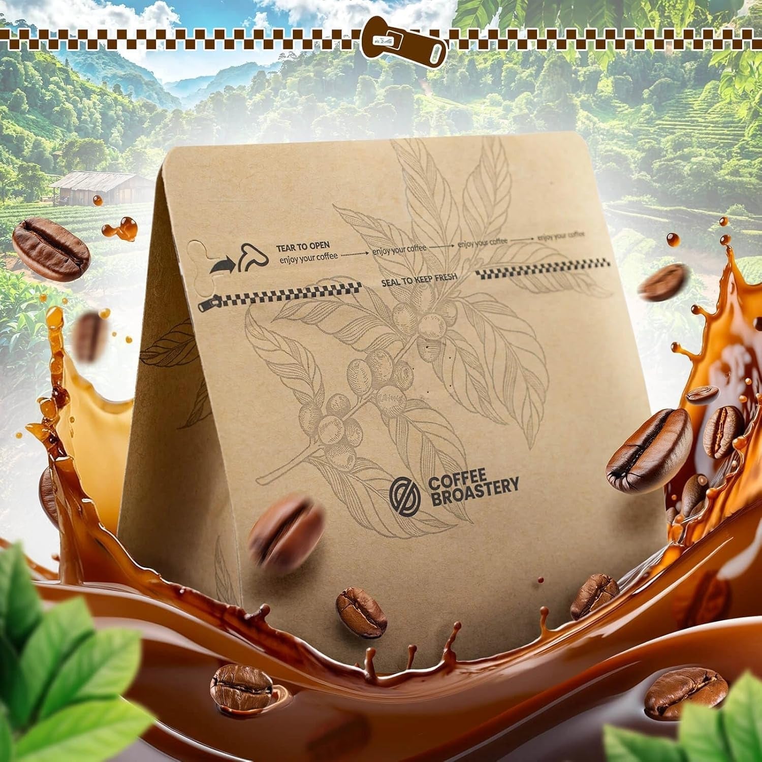 Set cadou – Selecție premium din Brazilia 3 x 400 g cu cană ceramică