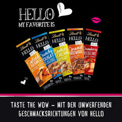 Lindt Hello Cookies & Cream Chocolate | Baton 100g | Ciocolată cu lapte cu umplutură de fursecuri și cremă | Baton de ciocolată | Cadou de ciocolată