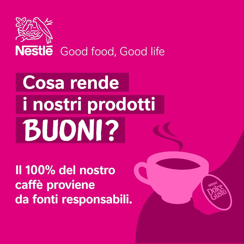 Nescafé Dolce Gusto Cafe Dolce Gusto Espresso Intenso Desc. | Nestle Pack 3 Kisten Mit 18 Kapseln,Die Jeweils 16 Einheit(3er Pack)