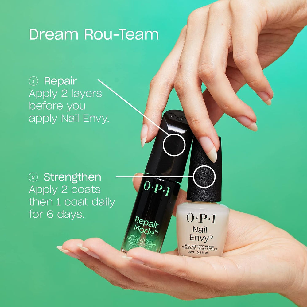 OPI Nail Envy – întăritor vegan pentru unghii deteriorate – îngrijire restauratoare a unghiilor cu tehnologie Tri-Flex și biotină – pentru unghii naturale cu 95% mai puternice* într-o săptămână